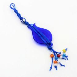 El Yapımı LALE Şeklinde Cam Nazar Boncuğu Kapı - Duvar Süsü Nazarlık - Duvara Asmalı Nazarlık No - 1