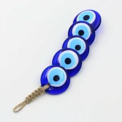 5 Boncuklu Nazarlık - Kapı - Duvar Süsü Nazarlık - Duvara Asmalı Nazar Boncuğu