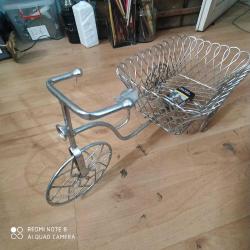 METAL İŞÇİLİK DEKORATİF SEPETLİ BİSİKLET