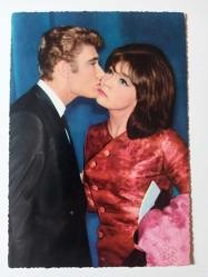 BATI ALMANYA BASIMI JULIETTE GRECO & JOHNNY HALLYDAY KARTPOSTALI...
