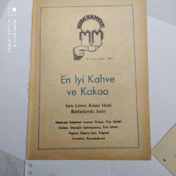 KLS9--KURU KAHVECİ MEHMET EFENDİ KAHVE VE KAKAO REKLAM SAYFASI