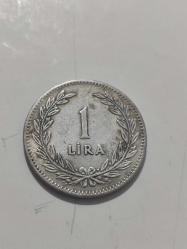 Efemera - 1947 1 lira Gümüş - kitantik - kitaLog