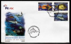 FDC.759 2011 DENİZLERİMİZDEKİ BALIKLAR FDC
