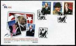 FDC.727 2009 ATATÜRK KONULU SÜREKLİ SERİ FDC