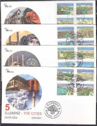 FDC.642 2005 İLLERİMİZ 28 EYLÜL 4 FDC