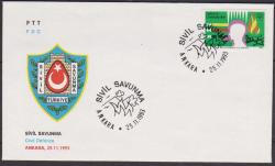 FDC.478 1993 SİVİL SAVUNMA FDC