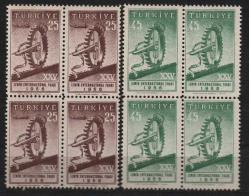 DBL.107 1956 XXV.İZMİR ENTERNASYONAL FUARI 4'LÜ MNH