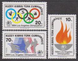 KKTC 1984 LOS ANGELES OLİMPİYAT OYUNLARI MNH