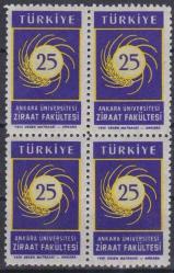 DBL.139 1959 ANKARA ÜNİVERSİTESİ ZİRAAT FAKÜLTESİ'NİN 25.TEDRİS YILI 4'LÜ MNH