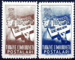 1950 NÜFUS SAYIMI MNH