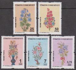 2012 RESMİ POSTA PULLARI MNH