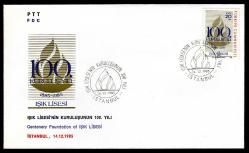 FDC.361 1985 IŞIK LİSESİ'NİN KURULUŞUNUN 100.YILI FDC