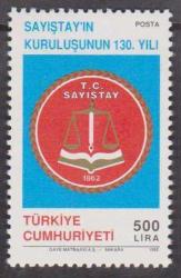 1992 SAYIŞTAY'IN KURULUŞUNUN 130.YILI MNH