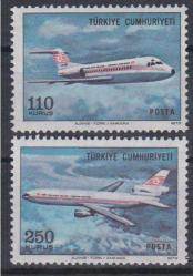 1973 SÜREKLİ UÇAK PULLARI MNH