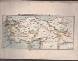 Efemera - 10686 ERKEN CUMHURİYET HARİTA SEVR MUAHEDESİNE GÖRE OSMANLI İMPARATORLUĞUNUN TAKSİMİ - kitantik - kitaLog