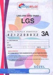 Köşe Bilgi Yayınları LGS Sayısal ve Sözel Bölüm Deneme Sınavı 3 A Kitapçığı (2 Kitap Takım)
