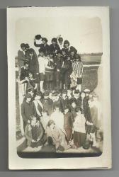 EĞİTİM TARİHİ / ARKASI OSMANLICA YAZILI KIZ OKULU TALEBELERİNİN FOTOĞRAFI...