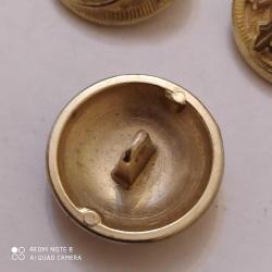 K52--BİTKİSEL DESENLİ METAL DÜĞME-3 ADET- 2,5 CM