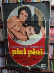 Efemera - PİSİ PİSİ ORİJİNAL DÖNEM SİNEMA AFİŞİ; Kadir İnanır, Müjde Ar - kitantik - kitaLog