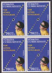 DBL.851A  2006 TAM GÜNEŞ TUTULMASI 4'LÜ MNH