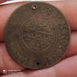 Efemera - P25---MADENİ PARA OSMANLI GÜMÜŞ 5 KURUŞ - kitantik - kitaLog