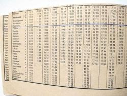 Haydarpaşa Gebze Banliyö Trenleri - 1978 Kalkış varış saatleri