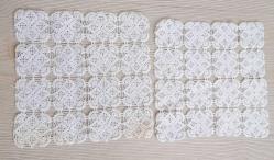 9 Parça El işi Dantel Masa Örtüsü - Zigon Sehpa Örtüsü - Otantik - Çeyizlik