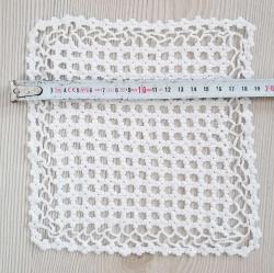 10 Parça Tığ işi Dantel Masa Örtüsü - Zigon Sehpa Örtüsü - Otantik - Çeyizlik