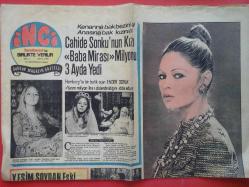 Efemera - Tercüman Gazetesi İnci Magazin İlavesi 21 Ağustos 1973 Cahide Sonku'nun Kızı Ender Doruk, Brigitte Bardot, Cüneyt Arkın - kitantik - kitaLog