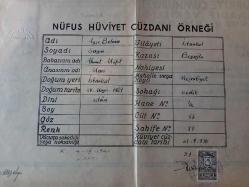 1941 İSTANBUL FINDIKLI 13.İLKOKUL DİPLOMASI...