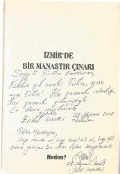 İZMİR'DE BİR MANASTIR ÇINARI 2.BASKI (İTHAFLI - İMZALI)