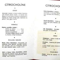 Citrocholine - İlaç tanıtım / Efemera