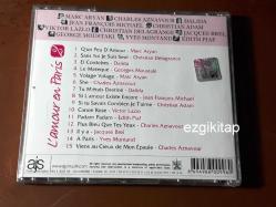 l'amour en paris cd -  volume 2 dalida edith piaf marc aryan moustaki aznavour (pc'de denendi)