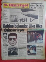 Hürriyet Gazetesi 23 Aralık 1975 Çakal Carlos ve Kaçırılan Uçak