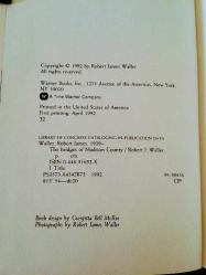 THE BRIDGES OF MADISON COUNTY.