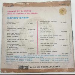 Sandie Shaw / Puppet On A String - Had A Dream Last Night / Germany 1967 / 45'lik / *pop rock* Eurovision 1967