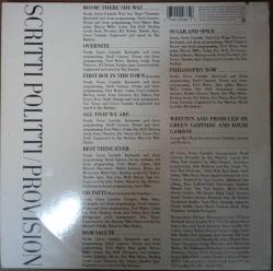 SCRİTTİ POLİTTİ PROVİSİON 33 LÜK PLAK