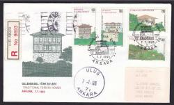 EFM.4941 1993 GELENEKSEL TÜRK EVLERİ FDC TAAHÜTLÜ VARIŞLI