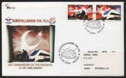 EFM.4873 2006 NEFİS VARIŞ DAMGALARIYLA DEMİRYOLLARININ 150.YILI FDC