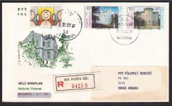 EFM.4808 1988 MİLLİ SARAYLAR İLK GÜN TAAHÜTLÜ VARIŞLI FDC TAAHÜTLÜ VARIŞLI