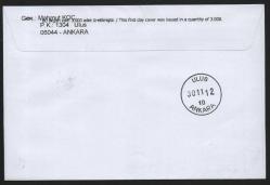 EFM.4751 2012 KÜLTÜR VARLIKLARIMIZ KÜTAHYA FDC TAAHÜTLÜ VARIŞLI