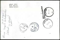 EFM.4675 2001 ALTIN KANATLAR TAAHÜTLÜ VARIŞLI FDC ARKADAKİ DAMGALARA BAKINIZ