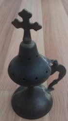 OSMANLI DÖNEMİ HAÇLI ERMENİ BUHURDANLIK ( TÜTSÜLÜK ) 18*cm