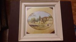 Eski İstanbul Resmi . Baskı Resim Ebat:18 ×19 cm. Orjinal çerçevesinde