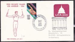 EFM.052 1984 LOS ANGELES OLİMPİYAT OYUNLARI DENGE AMERİKA FDC