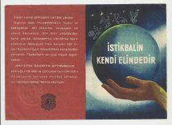 SİGORTACILIK KONULU İSTİKBAL KENDİ ELİNDEDİR BASKI FİSKALLİ REKLAM...