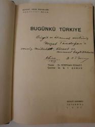 Bugünkü Türkiye / Ankara Eski Valisi Nevzat Tandoğan'a İmzalı
