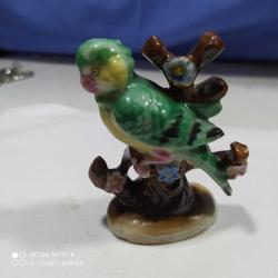 P4--STYLE ROCOCO DAMGALI PORSELEN KUŞ BİBLO