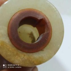 MÇ4--ESKİ MASA ÇAKMAĞI MERMER KAİDESİ-OĞUZTAŞ İSMET TARAFINDAN ALARKO İÇİN ÜRETİLMİŞ-