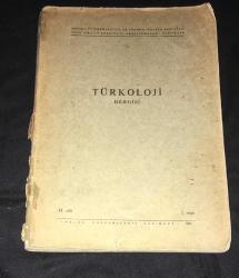 TÜRKOLOJİ DERGİSİ 1965 -  2.Cilt 1.Sayı [2.EL KİTAPTIR]